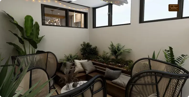 Thiết kế nội thất không gian phụ nhà phố