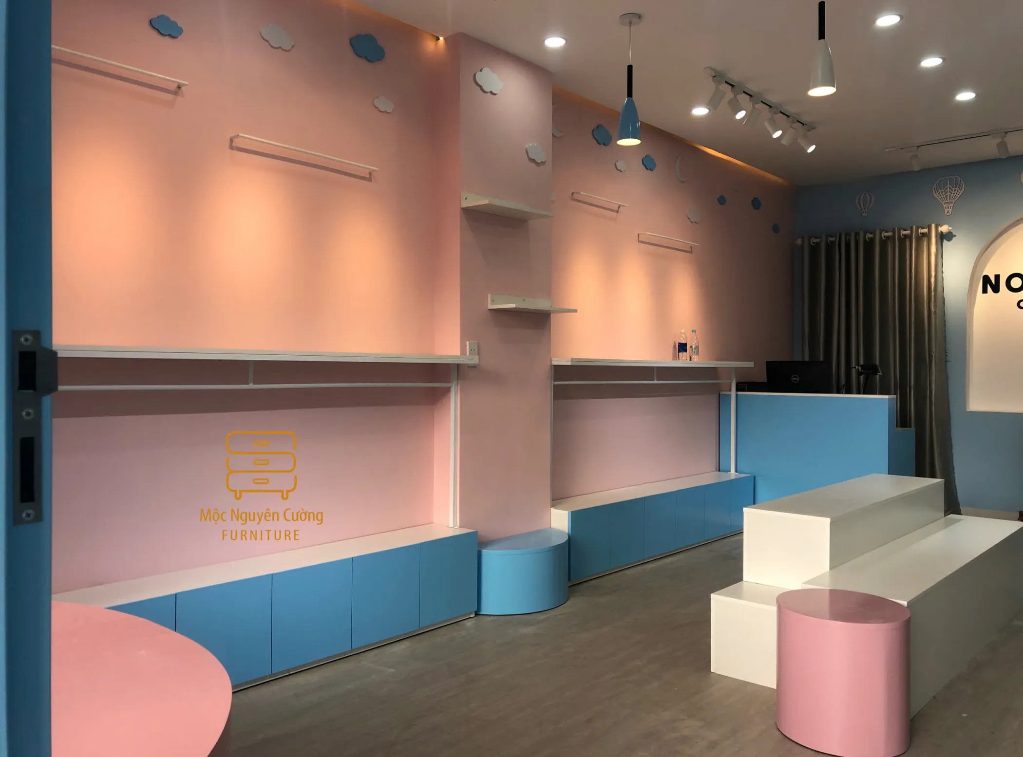Thi công nội thất shop mẹ và bé trọn gói, chuyên nghiệp Mộc Nguyên Cường