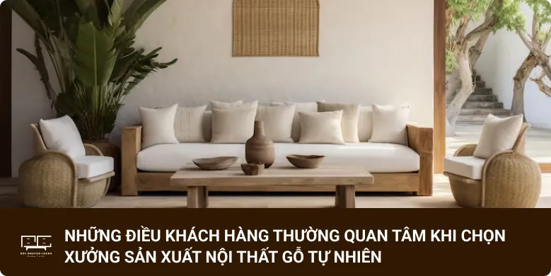Những điều khách hàng thường quan tâm khi chọn xưởng sản xuất nội thất gỗ tự nhiên