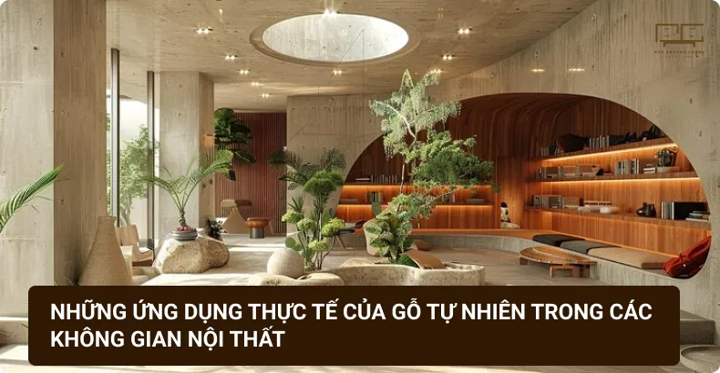 Những ứng dụng thực tế của gỗ tự nhiên trong các không gian nội thất